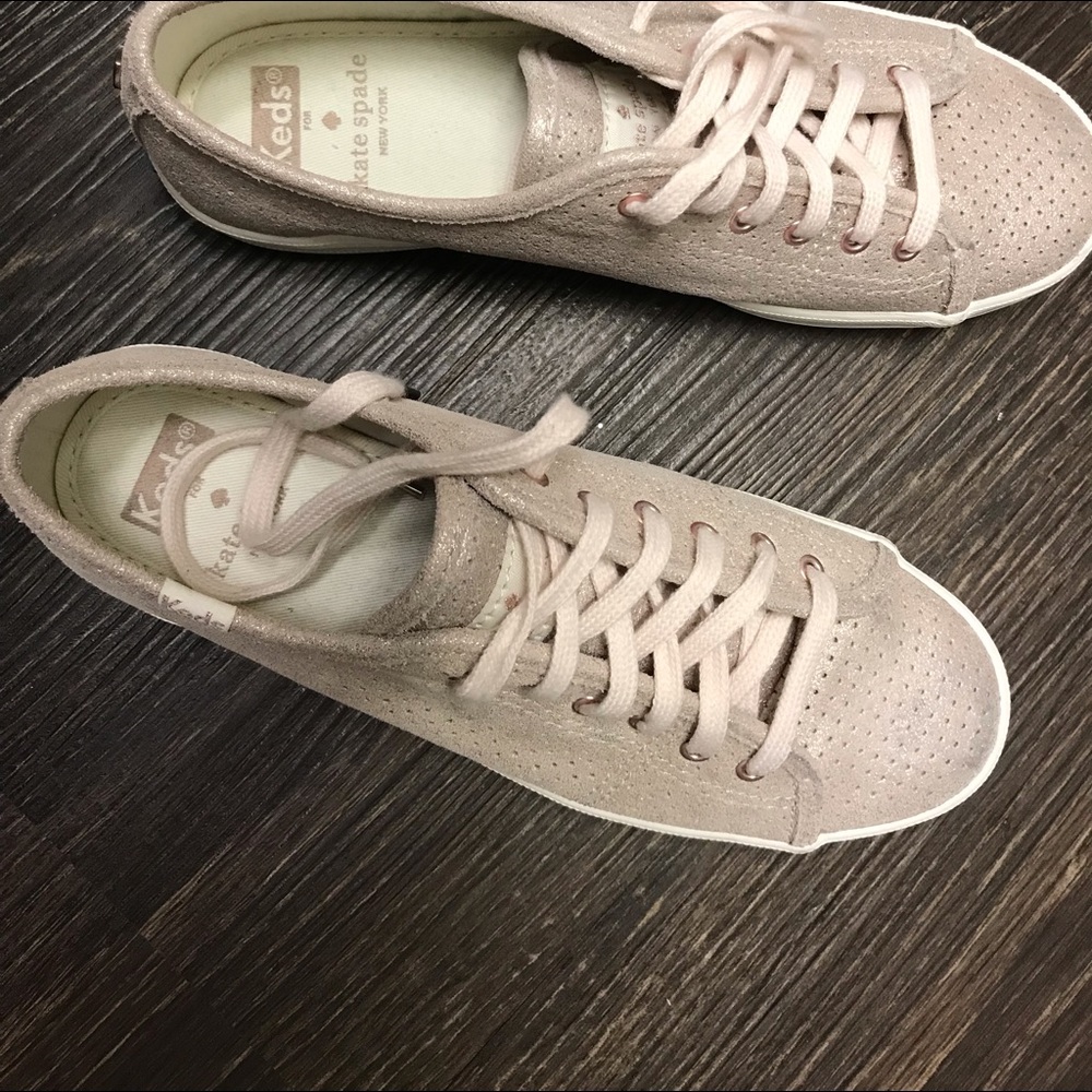 Kate Spade♠️ X Keds womens shoes Rose Gold Leather